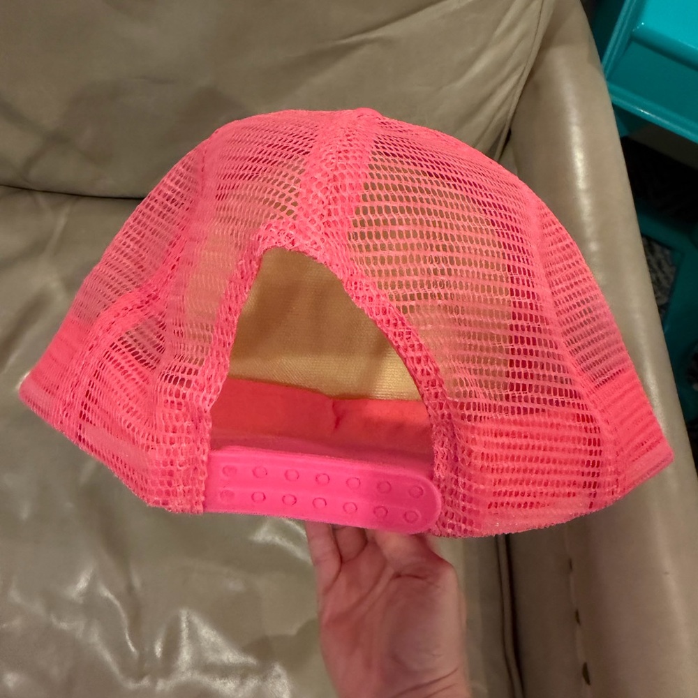 Custom trucker hat! Hot pink “Kristie” - Picture 3 of 3